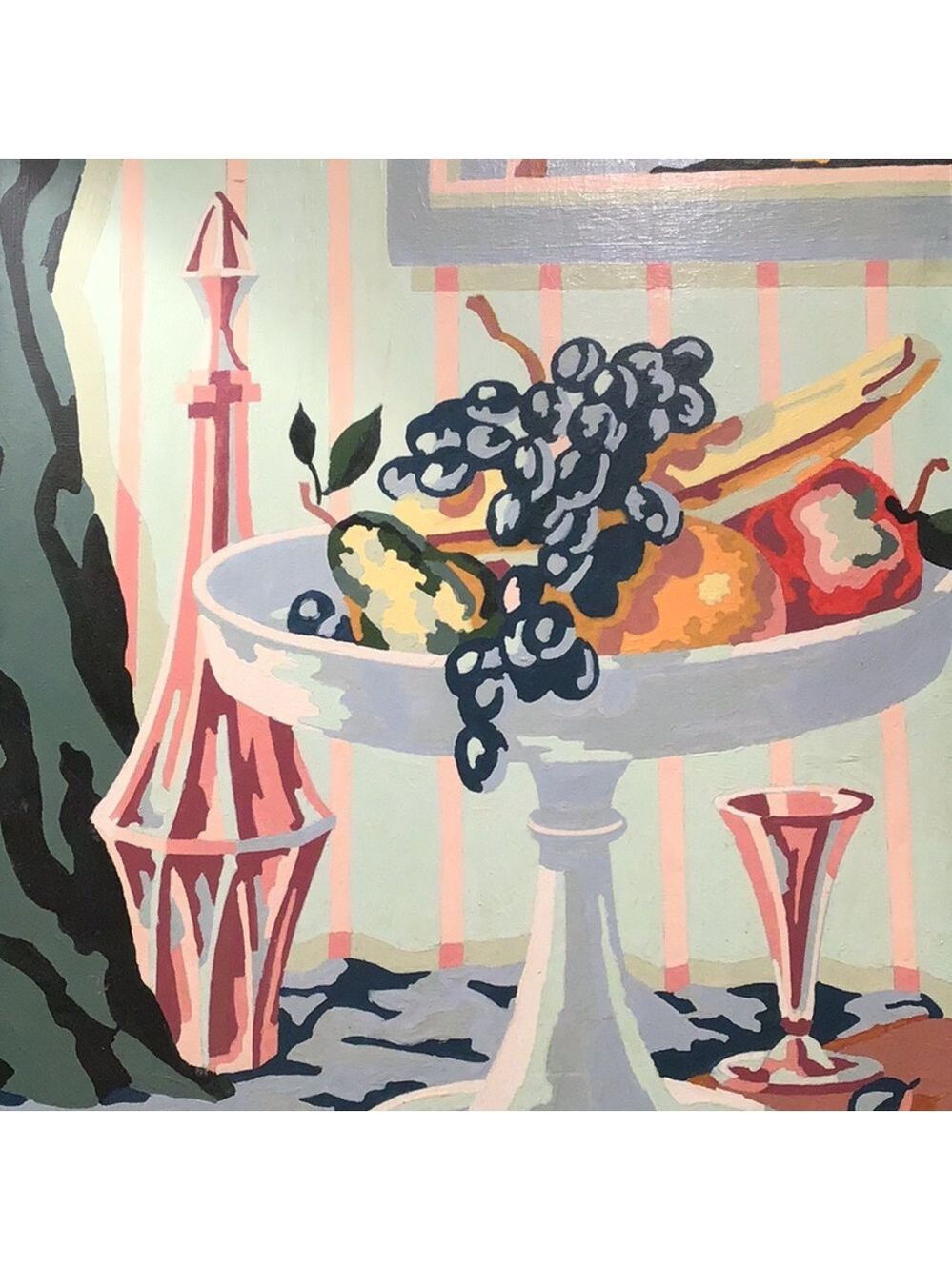 Vintage MCM Framed Paint by number still life RARE - Picture 2 of 8